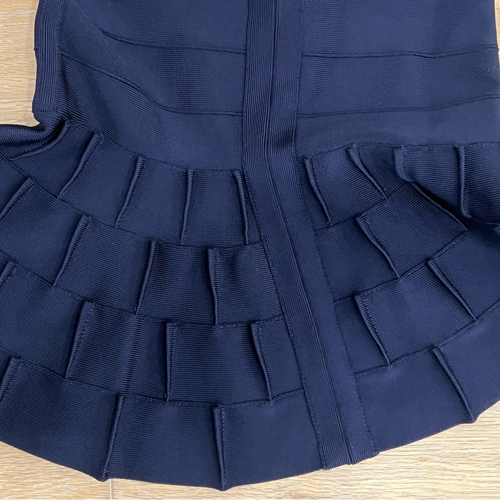 Herve Leger Navy skirt